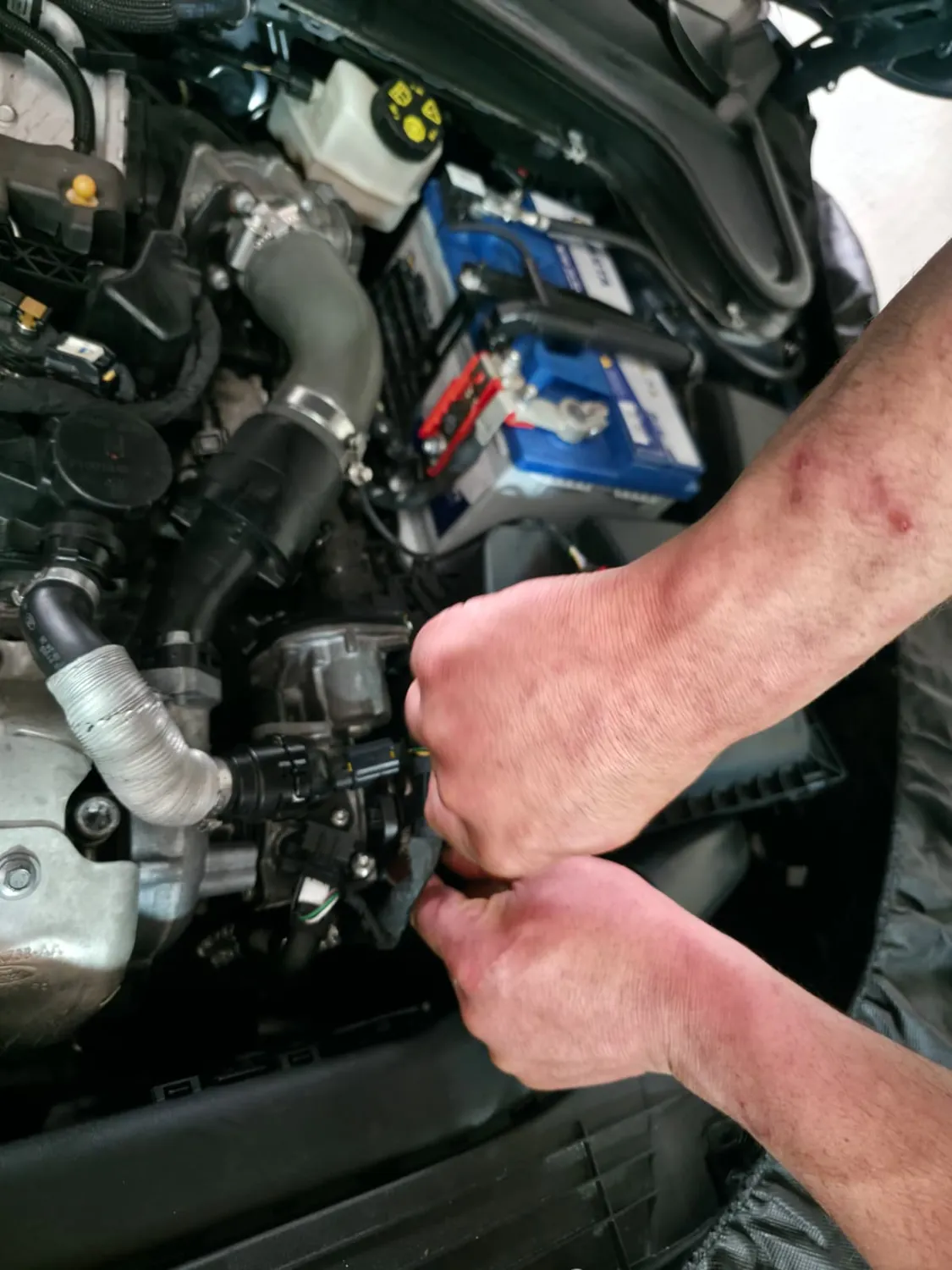 Motor bölümünde bağlantı ve hortum kontrolü